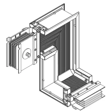 Секция Z вниз лев. 1600А Cu 3L+N+PER IP55 тран. IEK | LB-1600C4-35-F-ZDL | IEK