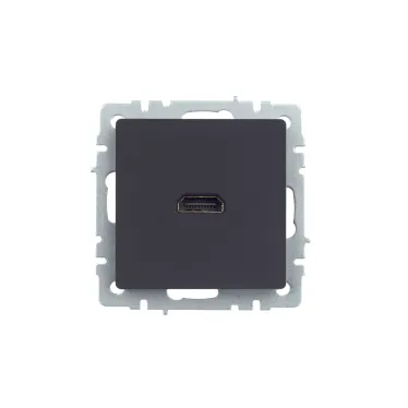 BRITE Розетка HDMI РHDMI-0-БрГ графит