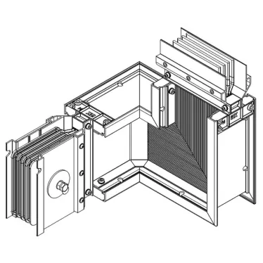 Секция Z прав. вверх 1600А Cu 3L+N+PER IP55 тран. IEK | LB-1600C4-35-F-ZRU | IEK