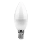 Лампа светодиодная LED 7вт E14 дневной матовая свеча