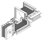 Секция Z вверх прав. 1000А Al 3L+N+1/2PE НК IP55 тран. IEK | LB-1000A5-25-F-ZUR | IEK