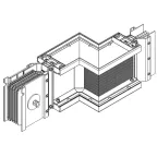Секция Z прав. н/2 1250А Al 3L+N+1/2PE НК IP55 тран. IEK | LB-1250A5-25-F-ZRF | IEK