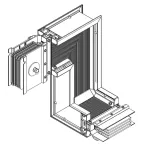 Секция Z вниз лев. 3200А Cu 3L+N+1/2PE IP55 тран. IEK | LB-3200C5-35-F-ZDL | IEK