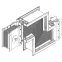 Секция Z вниз н/1 4000А Cu 3L+N+1/2PE IP55 тран. IEK | LB-4000C5-35-F-ZDE | IEK