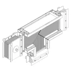 Секц. T-обр. вниз 5000А Cu 3L+N+1/2PE IP55 тран. IEK | LB-5000C5-35-F-TD | IEK