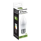 Лампа светодиодная LED 7вт Е27 белый матовая свеча