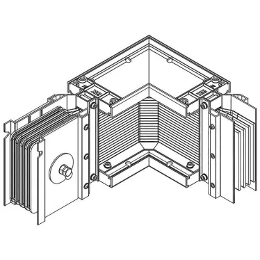 Секц. угл. прав. н/1 2500А Al 3L+N+PER IP55 тран. IEK | LB-2500A4-35-F-LRE | IEK