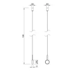 Подвес ART-APRIORI-HANG-TUBE-L1500 (BK) (ARL, IP20 Металл, 3 года)