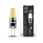 Лампа светодиодная LED 2 Вт 200 лм 4100К капсула нейтральный G4 AC 220В силиконовая Black Gauss
