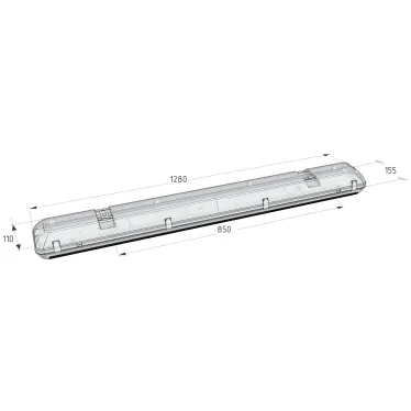 ДБП-40Вт, IP65, 5000К, 4900Лм, прозр.рас-ль, ССО-42/40