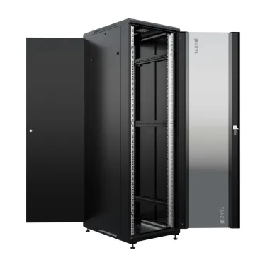 SKAT TB-22R680GF-B Шкаф напольный универсальный серверный 22U 600х800мм дверь стекло