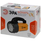 Фонарь прожекторный  PA-601  АЛЬФА 19xLED + 24xLED, литий 3Ач, ЗУ 220V+12V, карт] | Б0031036 | ЭРА