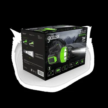 Фонарь прожекторный светодиодный GFL604 3W 150lm lead acid 900mAh LED 1/10/40 | GF604 | Gauss