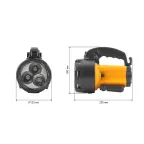 Фонарь прожекторный  PA-604  АЛЬФА 3x1Вт LED SMD, литий 3Ач, сигнал.св., ЗУ 220V+12V, карт] | Б0031035 | ЭРА