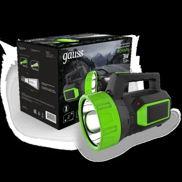 Фонарь прожекторный светодиодный GFL604 3W 150lm lead acid 900mAh LED 1/10/40 | GF604 | Gauss