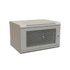 Шкаф настенный 19-дюймовый 19'' 9U 500x600х450мм металлическая передняя дверь с замком серый RAL 7035 Wrline