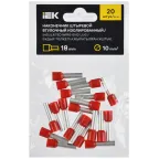 Наконечник НШВИ 10-18 темно-красный (20шт/упак) IEK