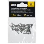 Наконечник НШВИ 4,0-12 серый (20шт/упак) IEK