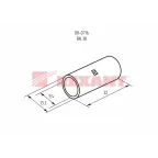 Соединительная гильза L-32 мм 35 мм² (ГМЛ (DIN) 35) | 08-0716 | REXANT