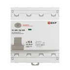 Выключатель дифференциального тока ВД-100N 4P 16А 30мА тип AC эл-мех 6кА PROXIMA EKF