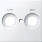 Центральная плата с маркировкой R/TV и SAT белый