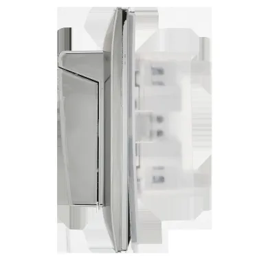 SKANDY Розетка 2-местная и крышкой 16А в сборе IP44 SK-R12N никель IEK