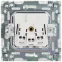 SKANDY Розетка 1-местная с заземлением с защитными шторками и крышкой 16А IP44 SK-R11N никель IEK