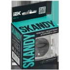 SKANDY Розетка с заземлением с защитными шторками 16А с USB C 18Вт SK-R17N никель IEK