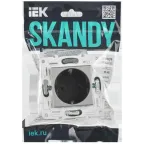 SKANDY Розетка с заземлением без защитных шторок 16А SK-R05N никель IEK