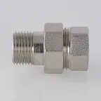 Сгон разъемный ВН 1'1/4 прямой (американка), нике ированный