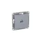 Эпика Механизм розетки RJ45 (cat5) алюминий EKF