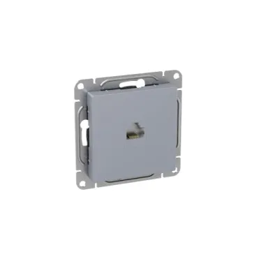 Эпика Механизм розетки RJ45 (cat5) алюминий EKF