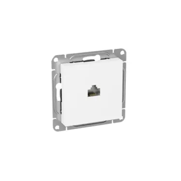 Эпика Механизм розетки RJ45 (cat5) белый EKF