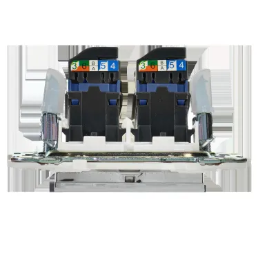 SKANDY Розетка компьютерная двойная RJ45 кат.6 SK-K04N никель IEK