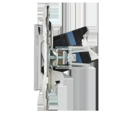 SKANDY Розетка компьютерная двойная RJ45 кат.6 SK-K04N никель IEK