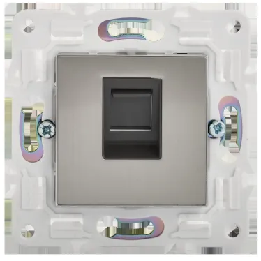SKANDY Розетка компьютерная RJ45 кат.6 SK-K02N никель IEK
