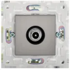 SKANDY Розетка TV проходная SK-A17N никель IEK