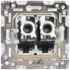 SKANDY Розетка компьютерная двойная RJ45 кат.6 SK-K04N никель IEK