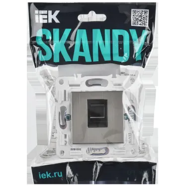 SKANDY Розетка компьютерная RJ45 кат.6 SK-K02N никель IEK