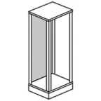 Боковая панель - XL3 4000 - высота 2000 мм - ширина 725 мм - на винтах | 020542 | Legrand