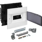 Practibox S Пластиковый щиток Встраиваемый (ЩРв-П) 1X8 Дымчатая дверь