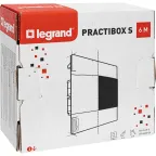 Practibox S Пластиковый щиток Встраиваемый (ЩРв-П) (в полые стены) 1X6 Дымчатая дверь