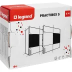 Practibox S Пластиковый щиток Встраиваемый (ЩРв-П) 1X8 Белая дверь