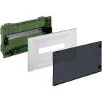 Распределительный щиток Practibox3 скрытого монтажа - IP 40 - IK 07 - 1 рейка - 18 модулей - с клеммиком заземления - прозрачная дверь | 401706 | Legr