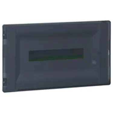 Распределительный щиток Practibox3 скрытого монтажа - IP 40 - IK 07 - 1 рейка - 18 модулей - с клеммиком заземления - прозрачная дверь | 401706 | Legr