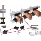 Набор шинных держателей и крепежа НШД  4/5 TN для 3Р+N шин 30-125 x 5 мм  | SQ0834-0001 | TDM
