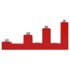 Изолятор ступенчатый шинный NO-224-159 ИСв4-30 (М8) с болтами 15кВ