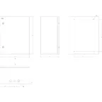 Щит с монтажной панелью металлический ЩМП-2-0 IP31 (500х400х240) SIMPLE | Б0047697 | ЭРА