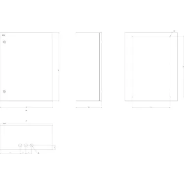 Щит с монтажной панелью металлический ЩМП-3-0 76 У2 IP54 (650х500х220) SIMPLE | Б0046707 | ЭРА