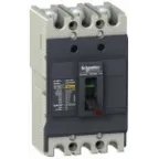 Выключатель автоматический трехполюсный EZC100 30 KA/380В 3Т 16 A